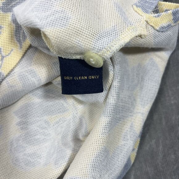 Byron Nelson Eleven Straight Men XXL‎ Yellow & Blue Floral Golf Polo Shirt - Picture 5 of 6